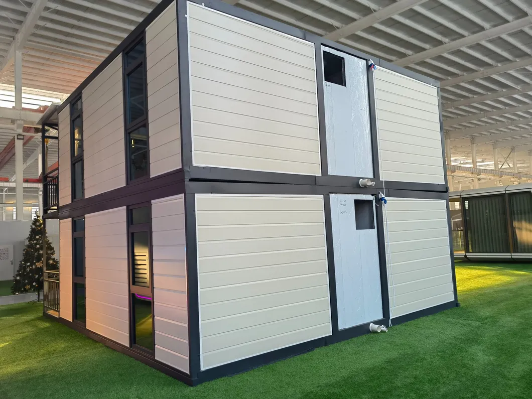 EPS/ PUR /Rockwool modificó la casa prefabricada del envase de la película plástica de Tesite para requisitos particulares