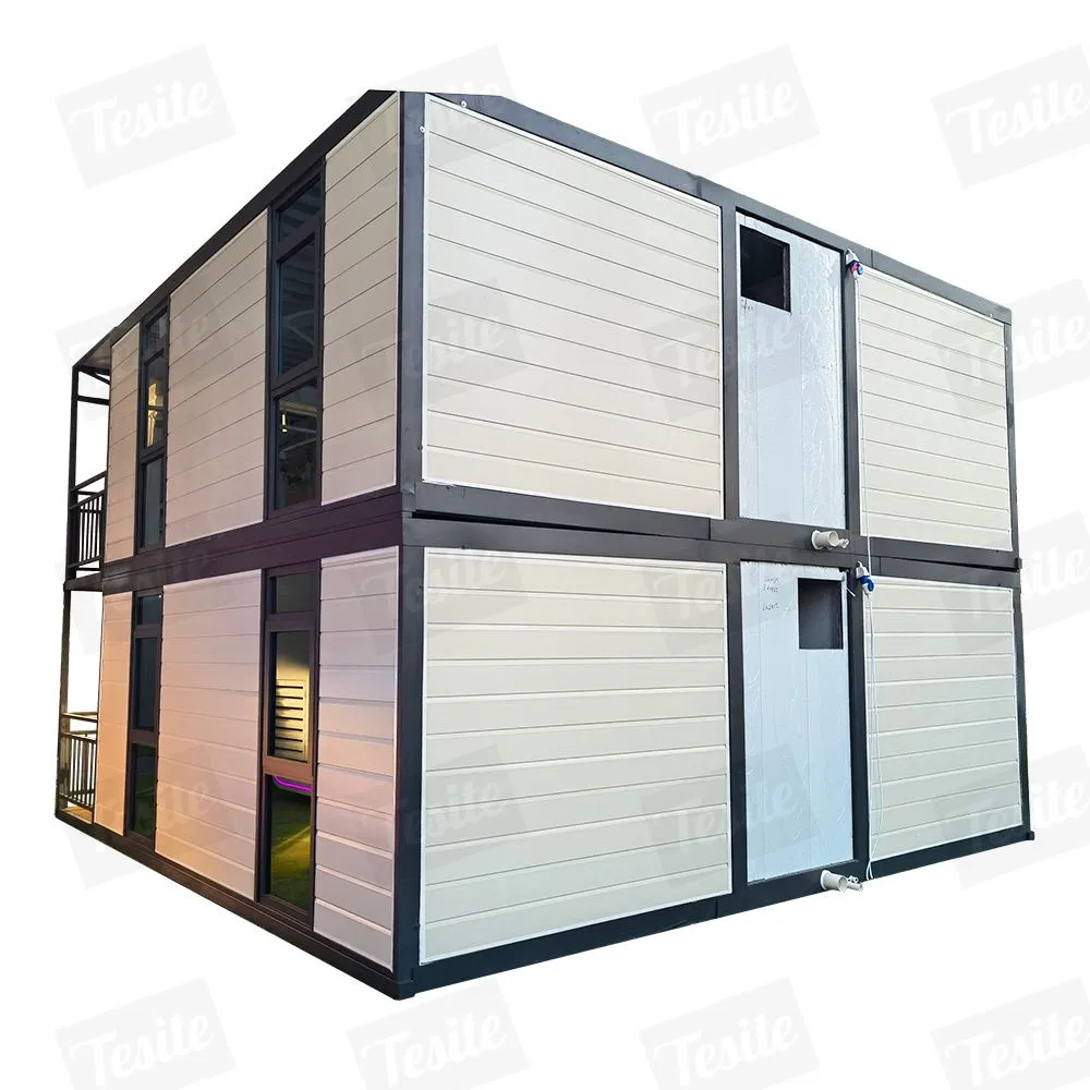 Piso MGO / Spc y villa de estructura de acero de contenedor prefabricado de construcción rápida personalizada