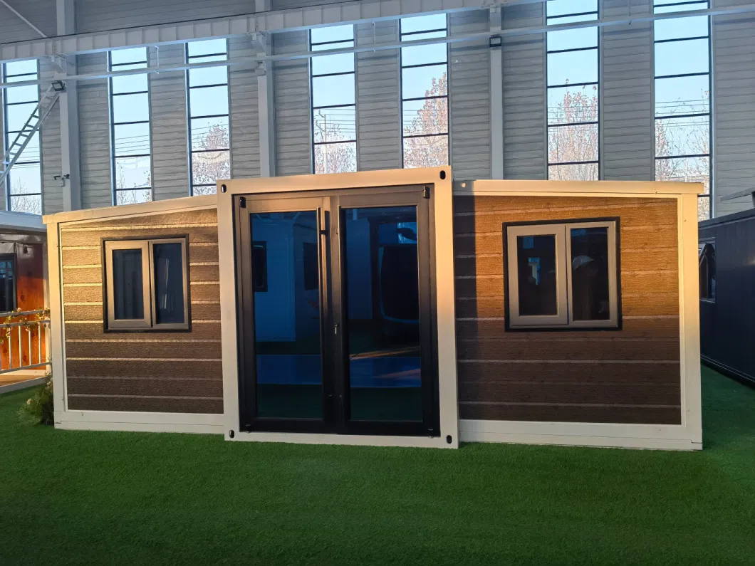 Tesite Orientación técnica en línea Embalaje de película plástica Casas prefabricadas Casa contenedor de lujo