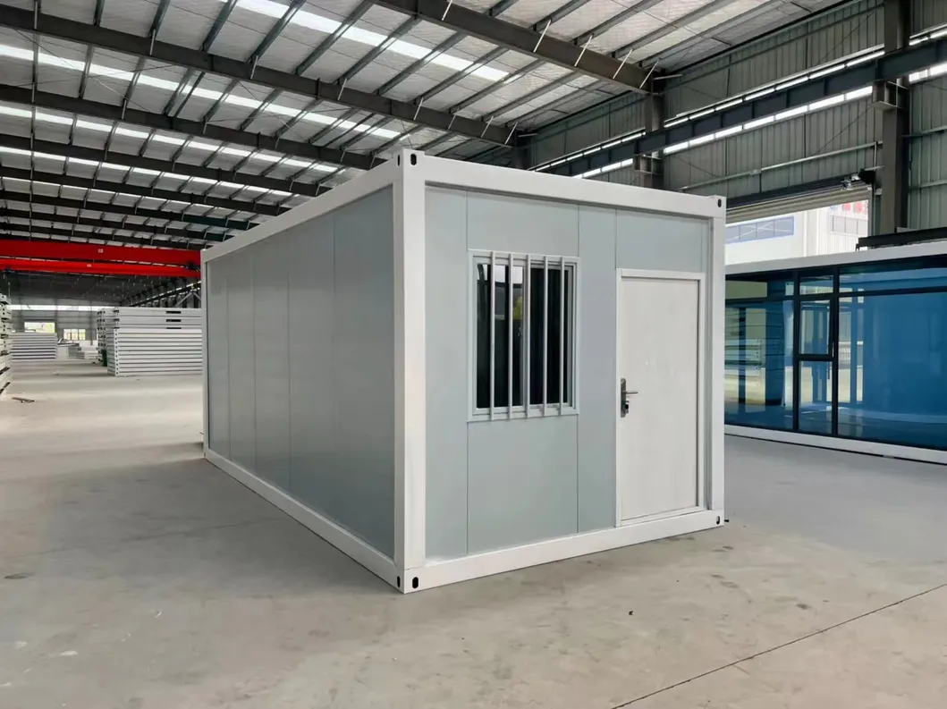 Casa contenedor prefabricada plegable de embalaje de película plástica Tesite personalizada con aprobación ISO de 20 pies/30 pies/40 pies