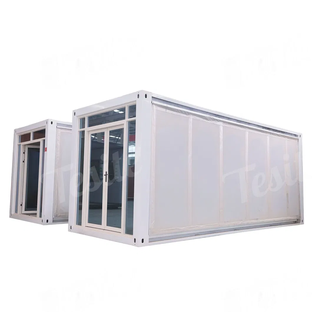 Casa prefabricada plegable del envase de la película plástica de Tesite de 75m m que empaqueta con ISO