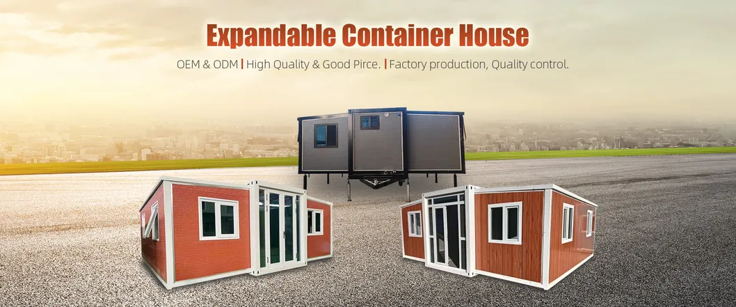 Casa extensible del envase de la veta los 20FT los 40FT plana prefabricada viva de la abuela