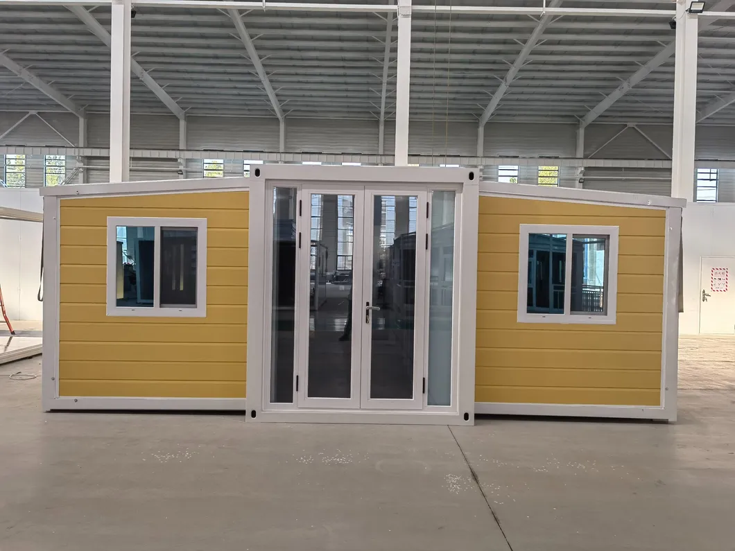 Casa contenedor de lujo móvil expandible con taller moderno