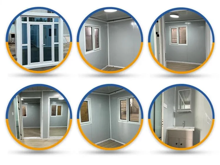 Casa contenedor expandible móvil prefabricada de 2 dormitorios para oficina en casa, hotel prefabricado