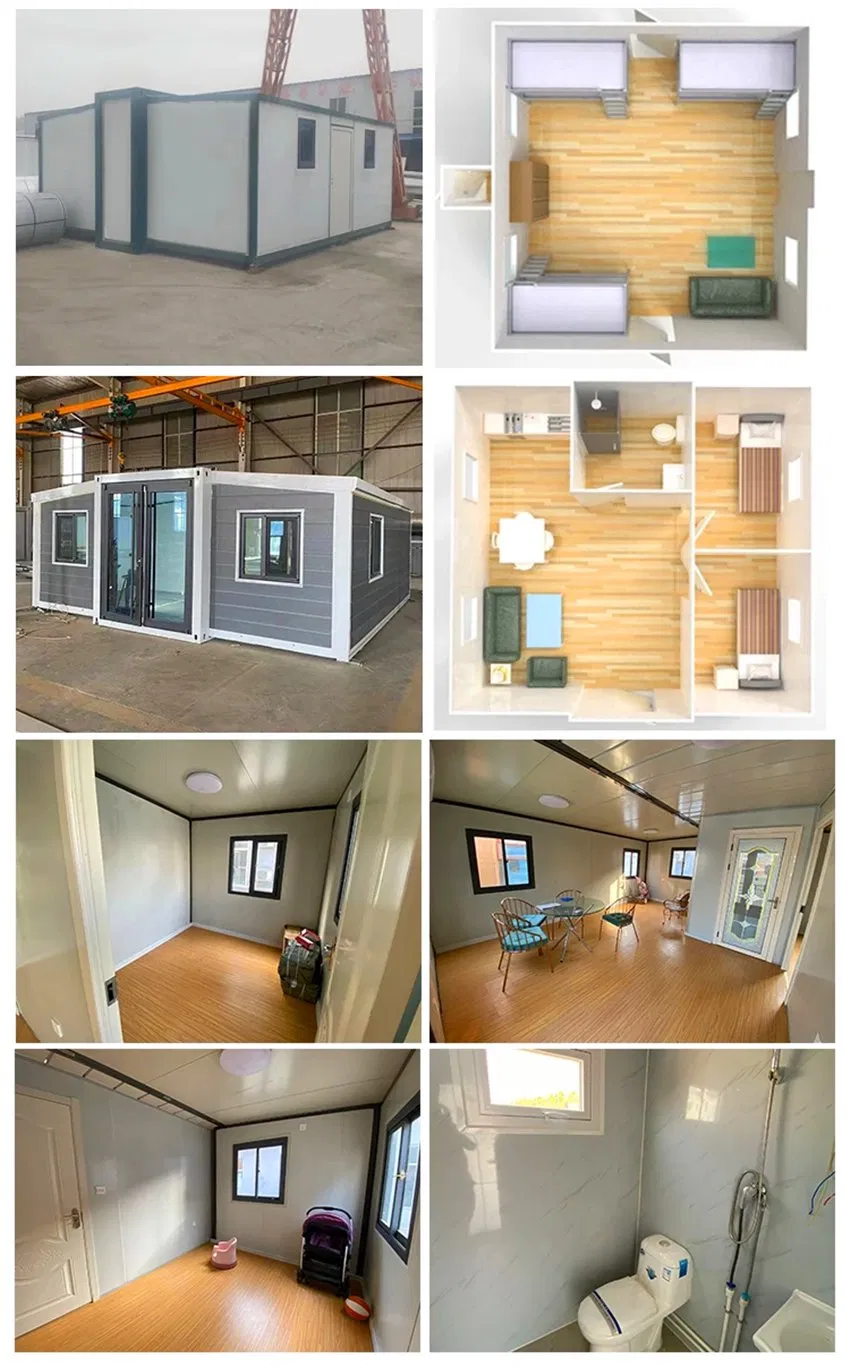 Piso MGO / Spc y villa de estructura de acero de contenedor prefabricado de construcción rápida personalizada