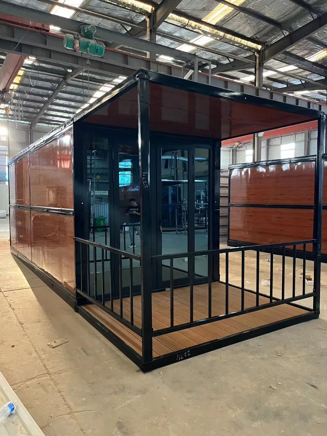 Casa prefabricada del envase del empaquetado de la pel&iacute;cula pl&aacute;stica de Tesite del panel de bocadillo de 36.54~74.34sqm